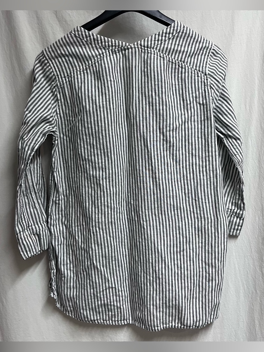 Eddie Bauer Women Striped Linen Cotton Tunic Top Size Small Breathable Comfort - Picture 8 of 8